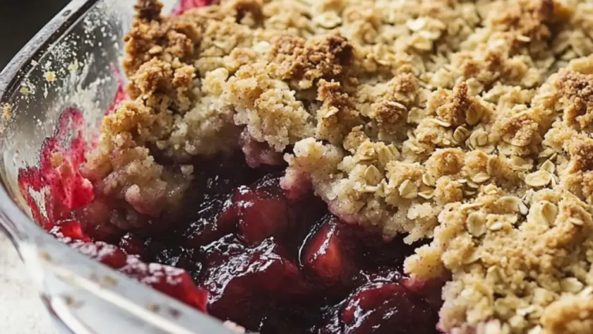 Hairy Bikers Plum Crumble Recipe