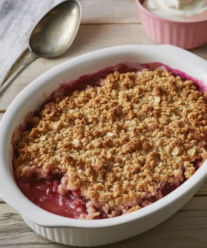 Hairy Bikers Rhubarb Crumble Recipe