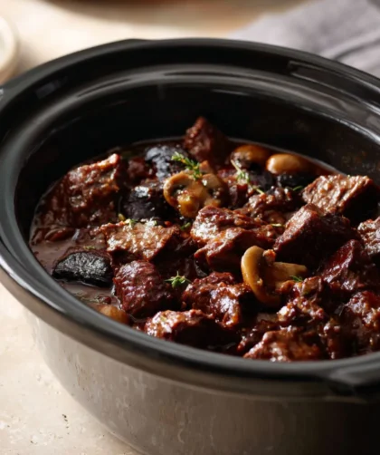Hairy Bikers Slow Cooker Beef Bourguignon Recipe