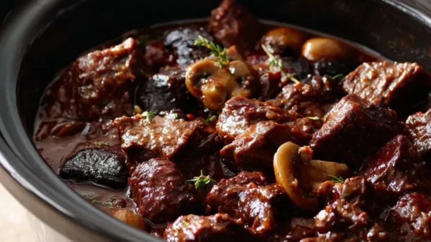Hairy Bikers Slow Cooker Beef Bourguignon Recipe