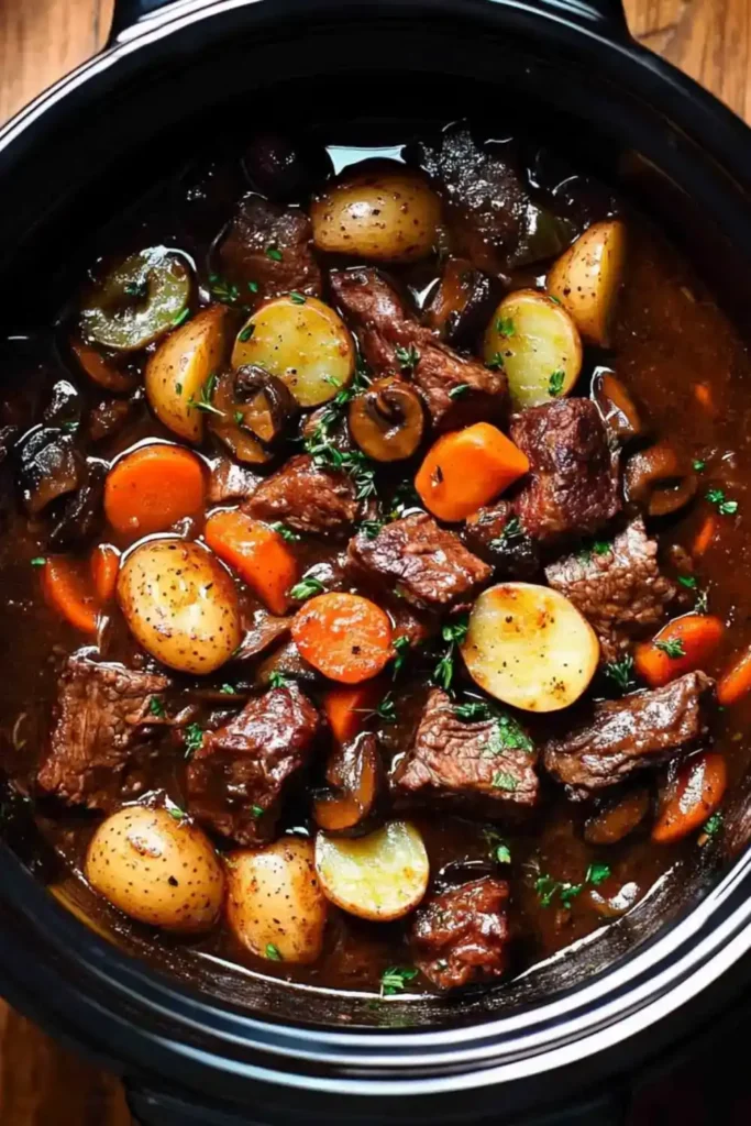 Hairy Bikers Slow Cooker Beef Bourguignon Recipe