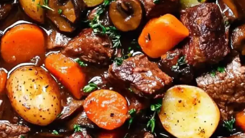 Hairy Bikers Slow Cooker Beef Bourguignon Recipe