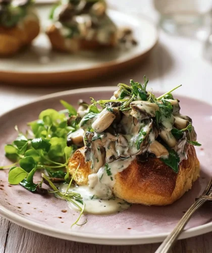 Mary Berry's Brioches with Wild Mushrooms and Watercress Recipe