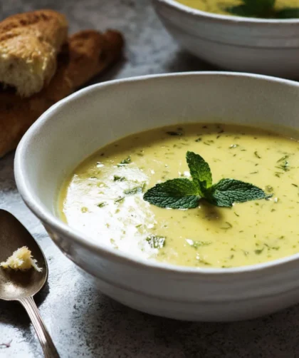 Mary Berry Chilled Curried Apple and Mint Soup Recipe