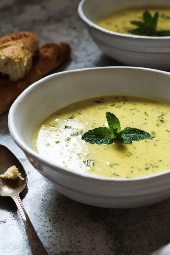 Mary Berry Chilled Curried Apple and Mint Soup Recipe