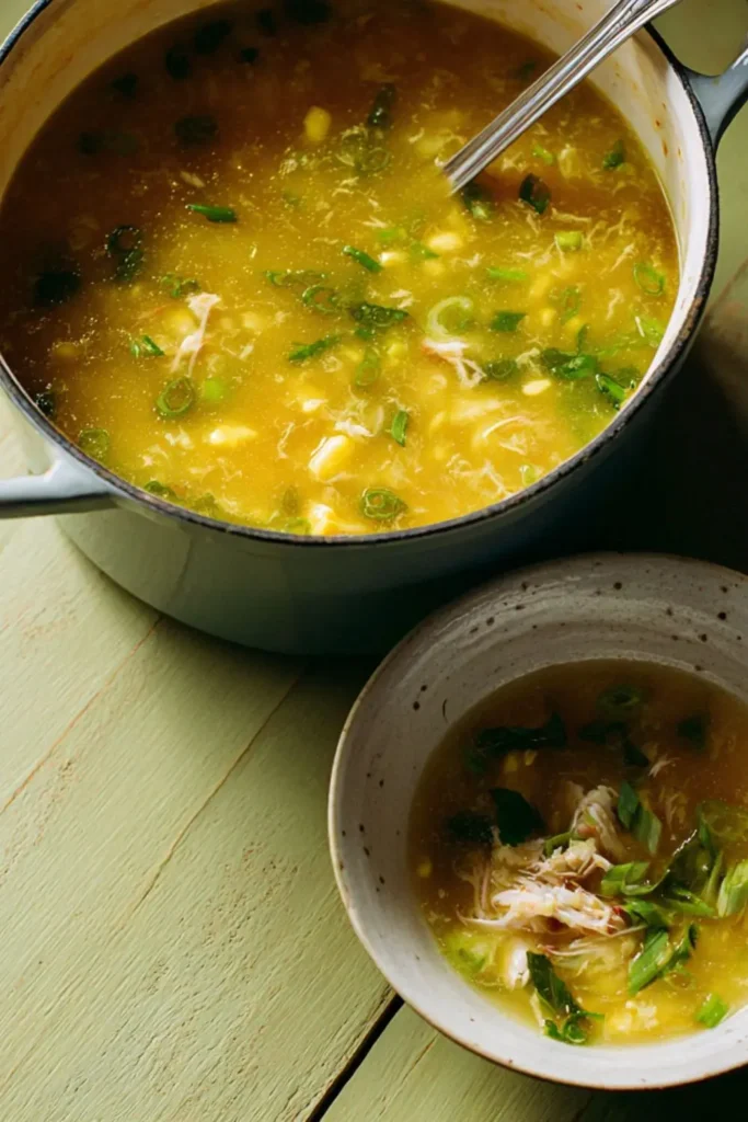 Mary Berry Chinese Crab and Sweetcorn Soup Recipe