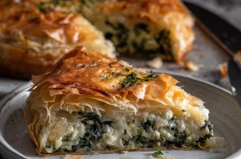 Jamie Oliver Feta Spinach Filo Pie Recipe