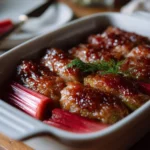 Jamie Oliver's Oven-Roasted Rhubarb Recipe