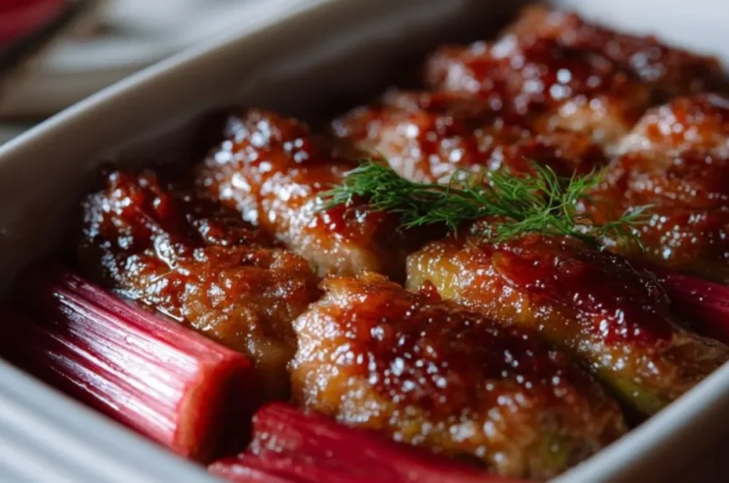 Jamie Oliver's Oven-Roasted Rhubarb Recipe