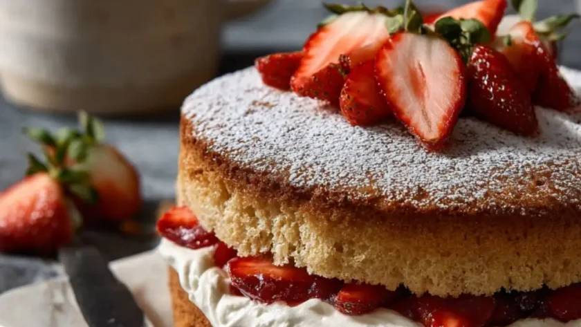 Mary Berry Victoria Sponge With Fresh Cream And Strawberries​ Recipe