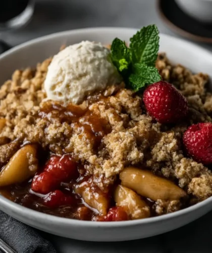 Mary Berry Apple And Raspberry Crumble Recipe