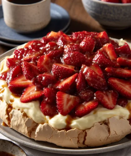 Mary Berry Strawberry Pavlova Recipe​ (4 Eggs)