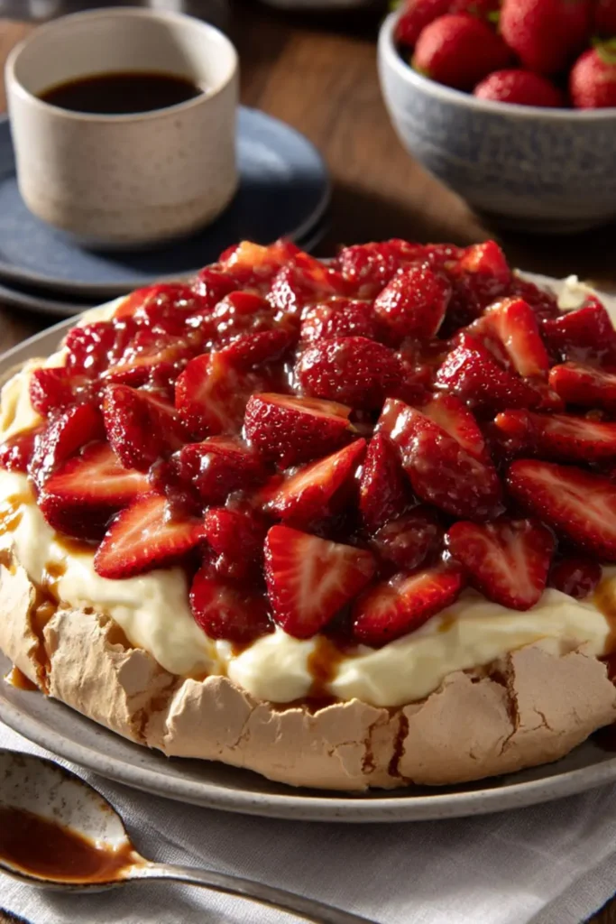 Mary Berry Strawberry Pavlova Recipe​ (4 Eggs)