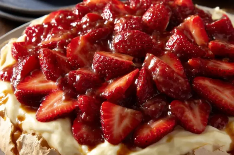 Mary Berry Strawberry Pavlova Recipe​ (4 Eggs)