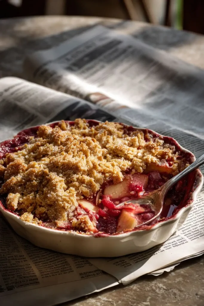 Mary Berry​ Apple And Rhubarb Crumble Recipe