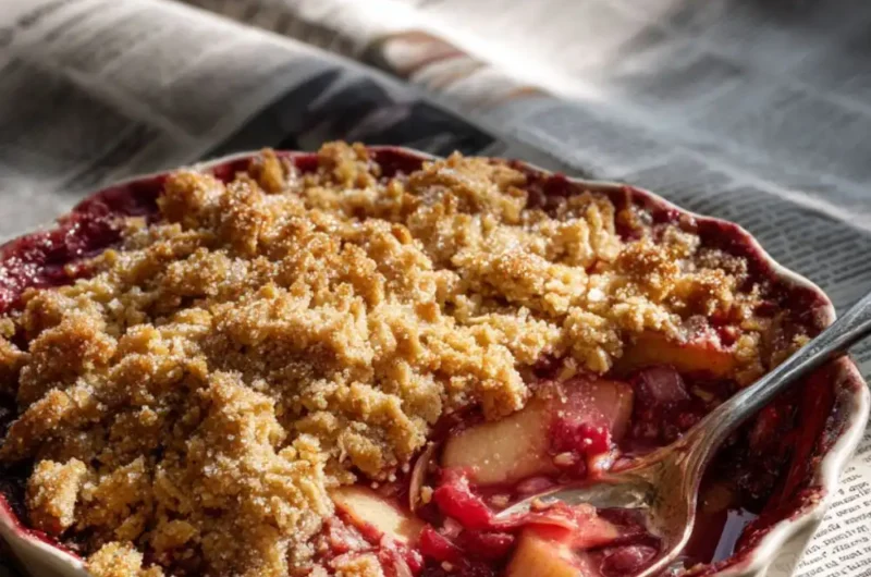 Mary Berry​ Apple And Rhubarb Crumble Recipe