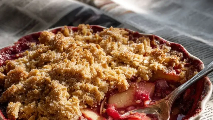 Mary Berry​ Apple And Rhubarb Crumble Recipe