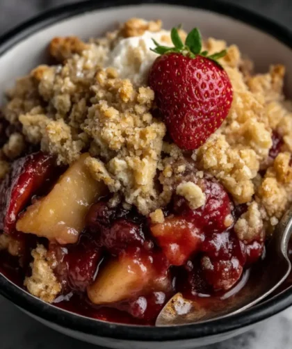 Mary Berry​ Apple And Strawberry Crumble Recipe
