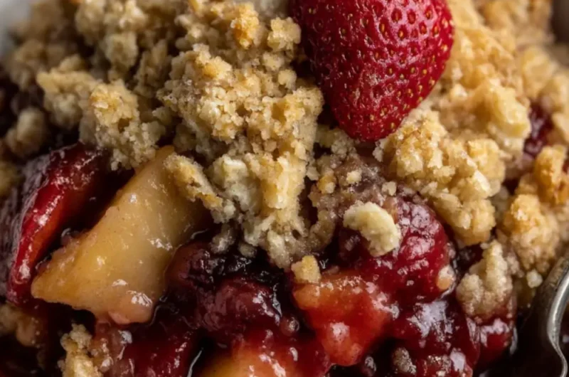 Mary Berry​ Apple And Strawberry Crumble Recipe