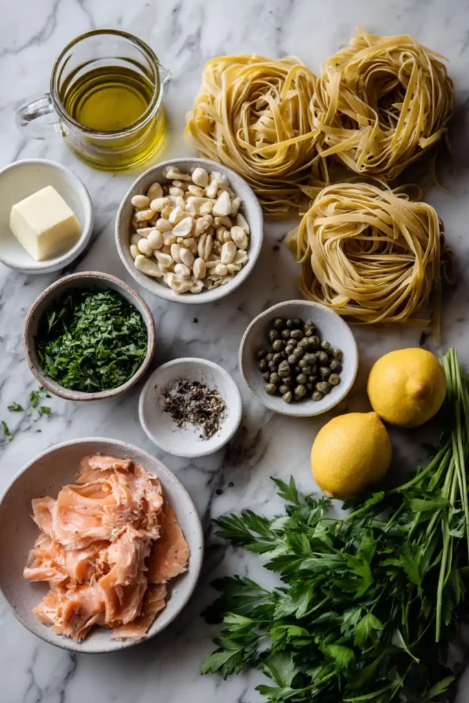 Mary Berry Salmon Linguine Pasta​ Recipe