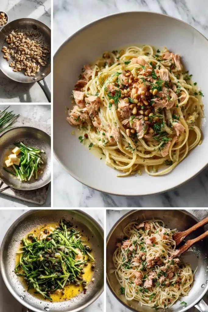 Mary Berry Salmon Linguine Pasta​ Recipe