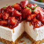 Mary Berry No Bake​ Strawberry Cheesecake