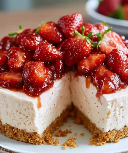 Mary Berry No Bake​ Strawberry Cheesecake