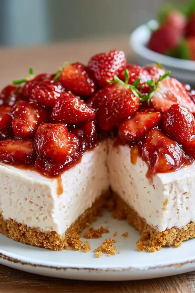 Mary Berry No Bake​ Strawberry Cheesecake