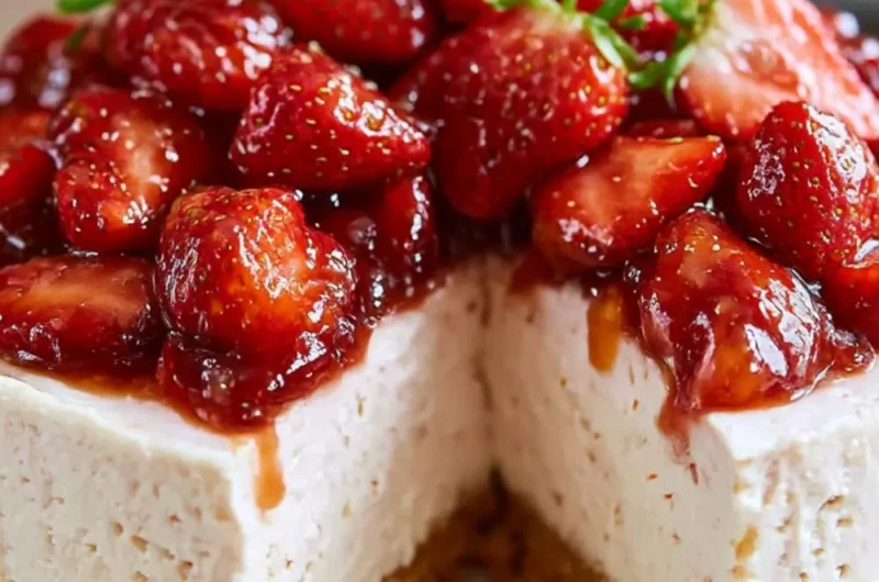 Mary Berry No Bake​ Strawberry Cheesecake
