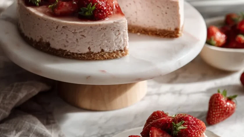 Mary Berry No Bake​ Strawberry Cheesecake
