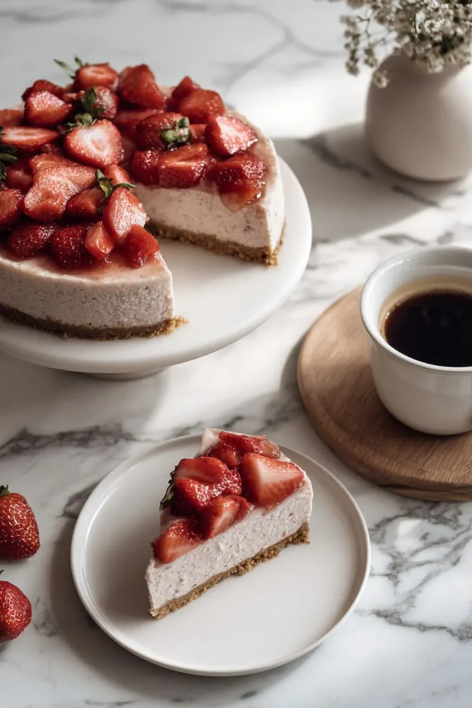 Mary Berry No Bake​ Strawberry Cheesecake