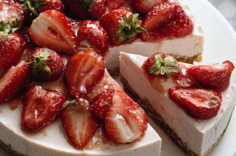 Mary Berry No Bake​ Strawberry Cheesecake
