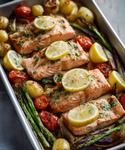 Hairy Bikers Salmon Tray Bake Recipe