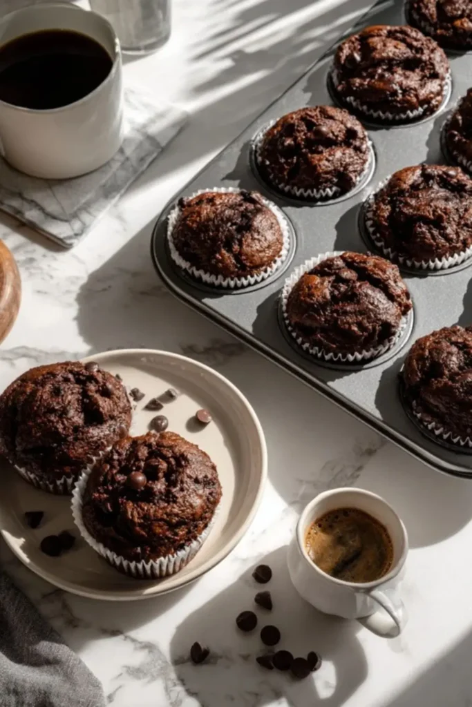 Mary Berry Double Chocolate Chip Muffins​