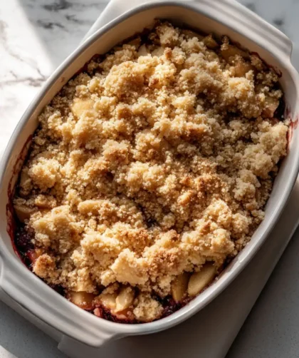 Hairy Bikers Apple And Blackberry Crumble Recipe