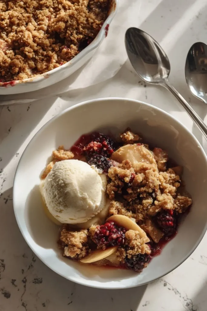 Hairy Bikers Apple And Blackberry Crumble Recipe