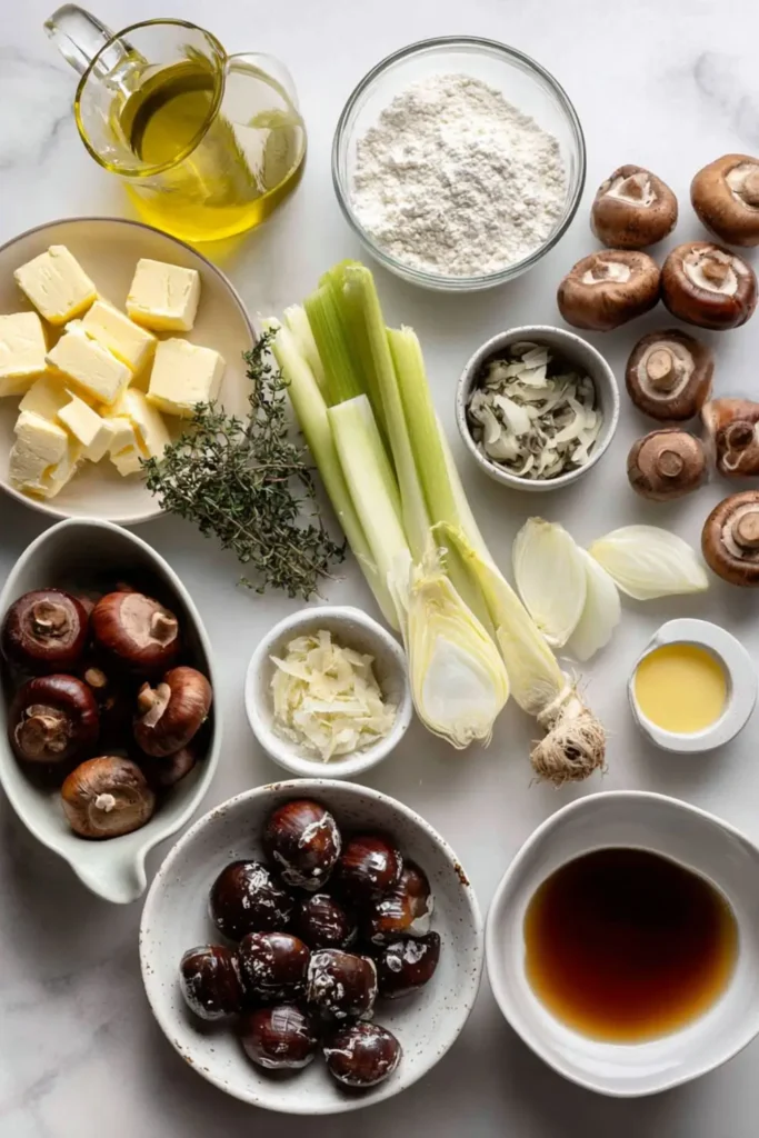 Hairy Bikers Chestnut and Mushroom Pie Recipe