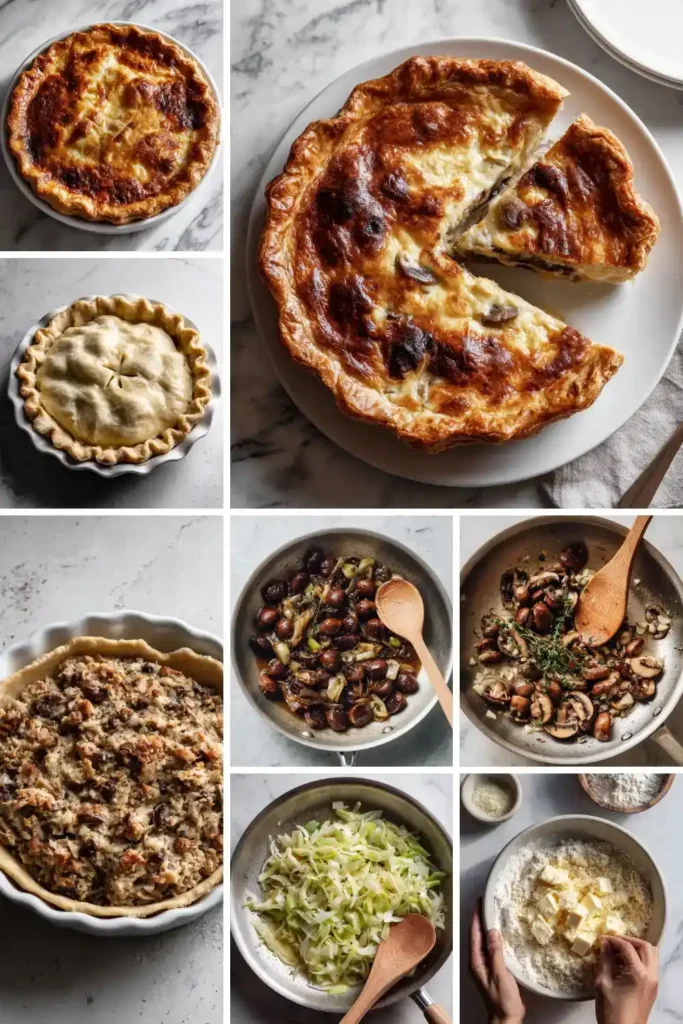 Hairy Bikers Chestnut and Mushroom Pie Recipe