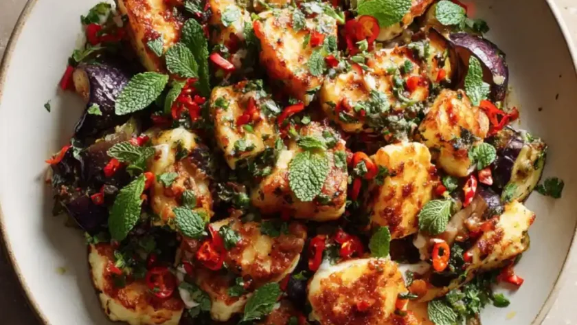 Hairy Bikers Halloumi Tray Bake Recipe
