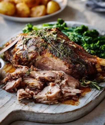 Hairy Bikers Slow Roast Leg of Lamb Recipe