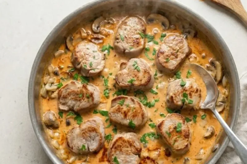 Mary Berry Pork Tenderloin with Mushroom Cream Recipe