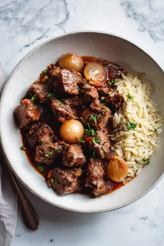Hairy Bikers Beef Stifado Slow Cooker Recipe
