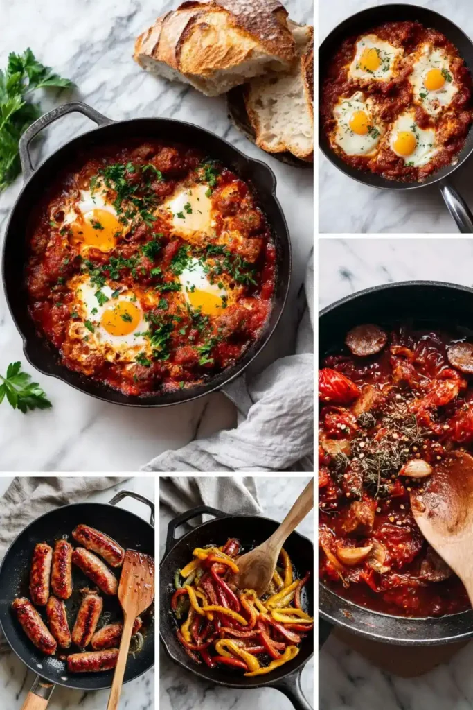 Hairy Bikers Eggs with Merguez Sausages Recipe