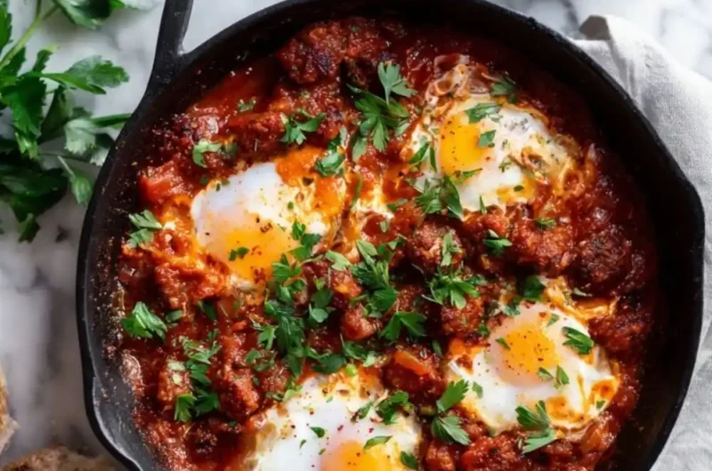 Hairy Bikers Eggs with Merguez Sausages Recipe