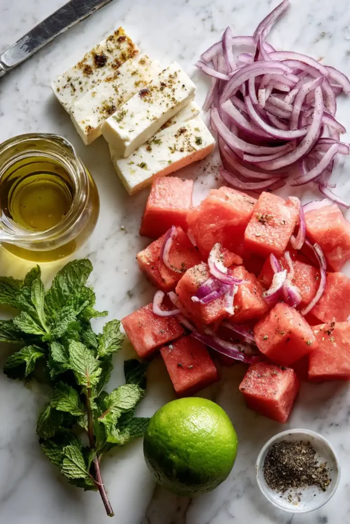 Hairy Bikers Halloumi Melon Salad Recipe