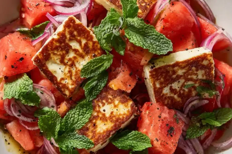 Hairy Bikers Halloumi Melon Salad Recipe