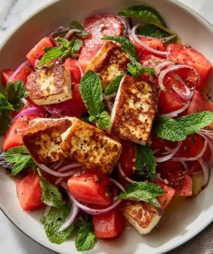 Hairy Bikers Halloumi Melon Salad Recipe