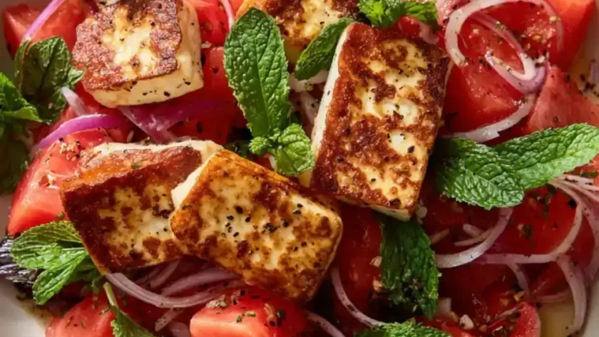 Hairy Bikers Halloumi Melon Salad Recipe
