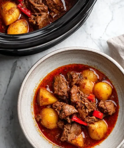Hairy Bikers Slow Cooker Goulash with Potatoes Recipe