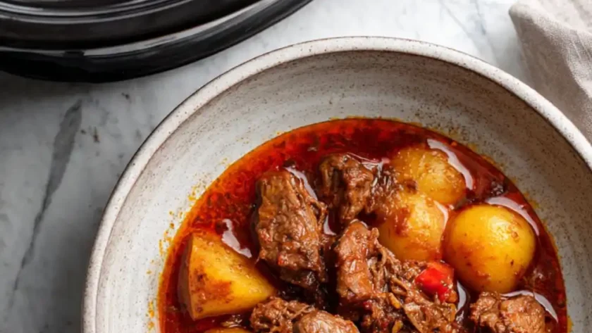 Hairy Bikers Slow Cooker Goulash with Potatoes Recipe